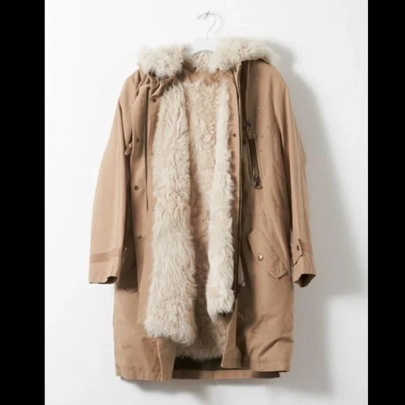 Shearling Lined Parka Small NWT
